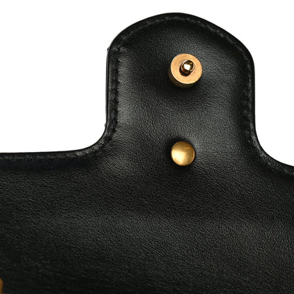 Gucci Calfskin Matelasse Super Mini GG Marmont Shoulder Bag Black 11 of 13