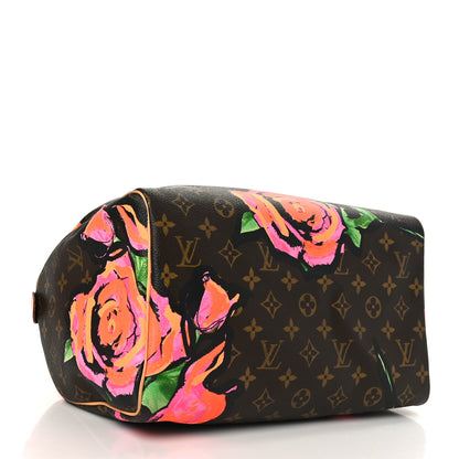 Louis Vuitton Monogram Roses Speedy 30 4 of 11