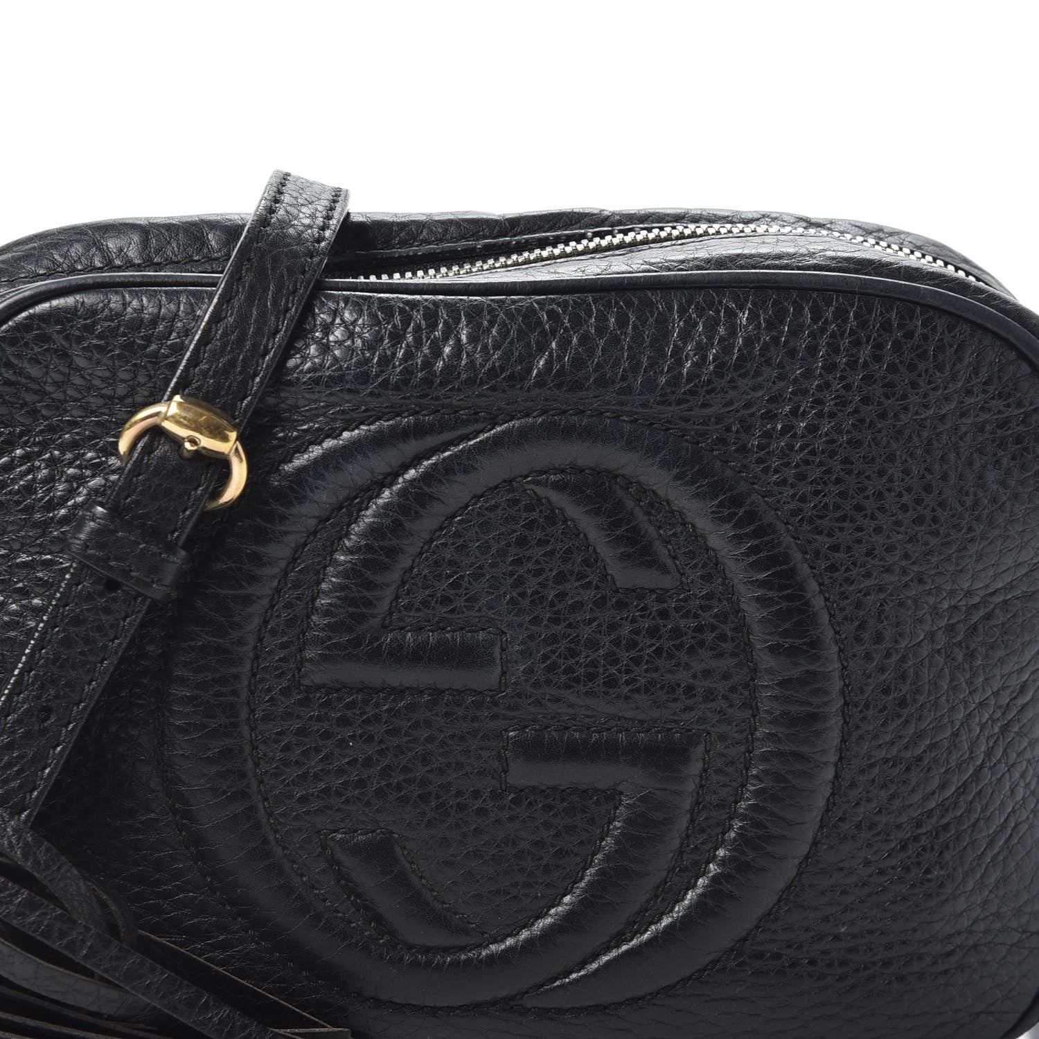 Gucci Pebbled Calfskin Small Soho Disco Bag Black 12 of 12