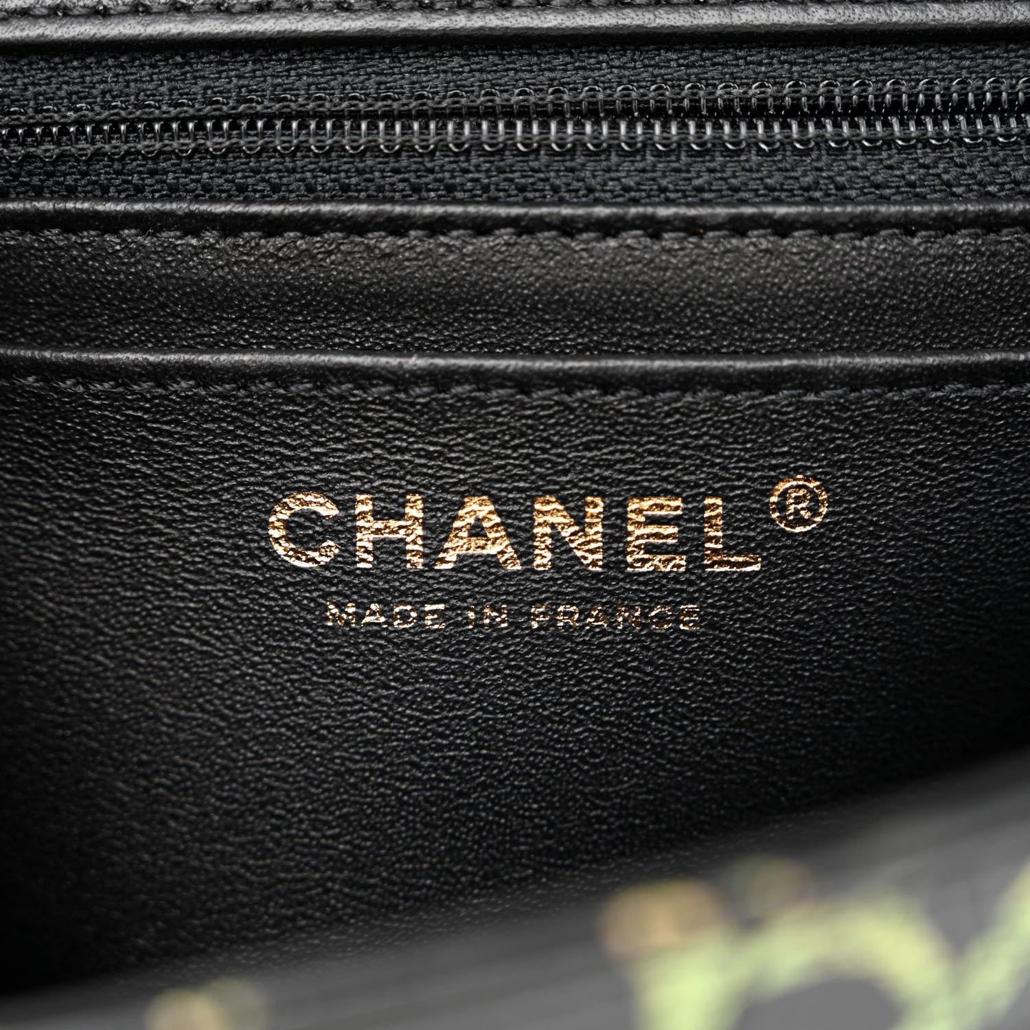 Chanel Calfskin Crocodile Embossed Graffiti 2.55 Mini Cocodile Reissue Flap Black Gold 6 of 11