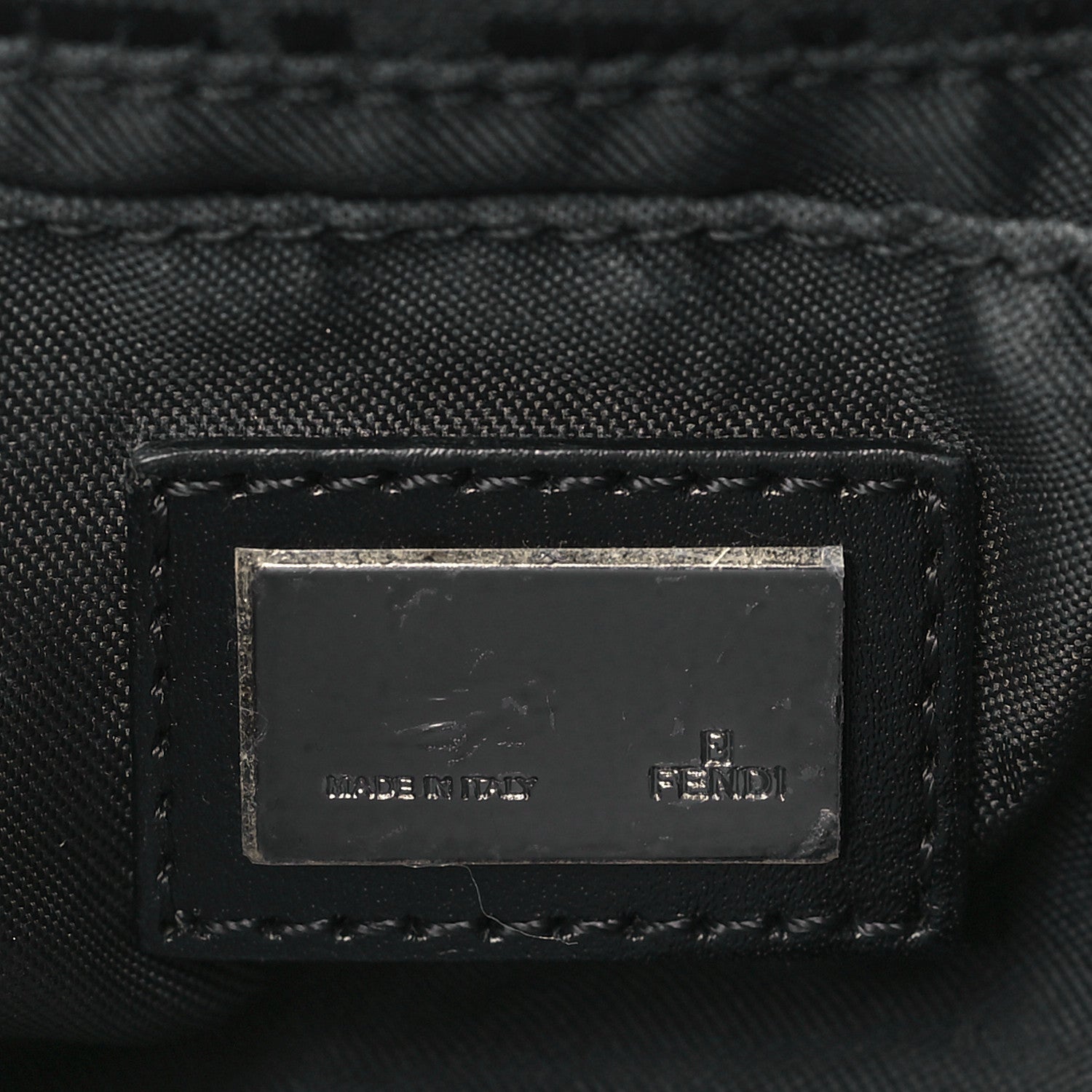 Fendi Zucchino Mini Mama Baguette Black 6 of 9