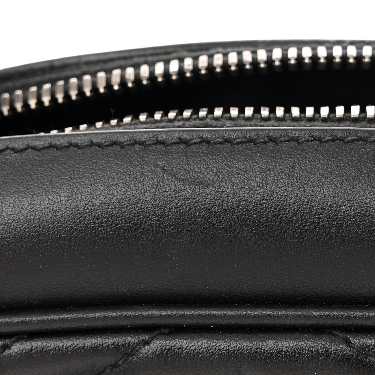 Gucci Calfskin Matelasse Monochrome Small GG Marmont Chain Shoulder Bag Black 14 of 17