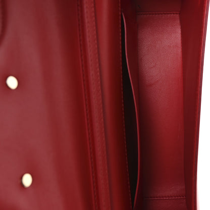Valentino Garavani Calfskin Enamel Vlogo Loco Shoulder Bag Rouge Pur 5 of 12