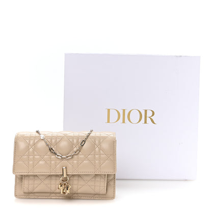 Christian Dior Lambskin Cannage Chain My Dior Daily Chain Pouch Powder Beige 12 of 12