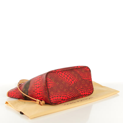 Louis Vuitton Monogram Kusama Waves Neverfull MM Red 4 of 7