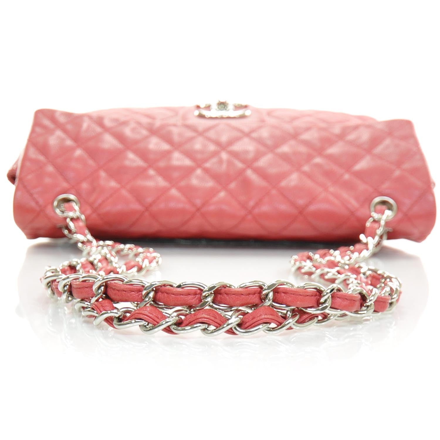 Chanel Washed Caviar Maxi Flap Fuchsia 6 of 10