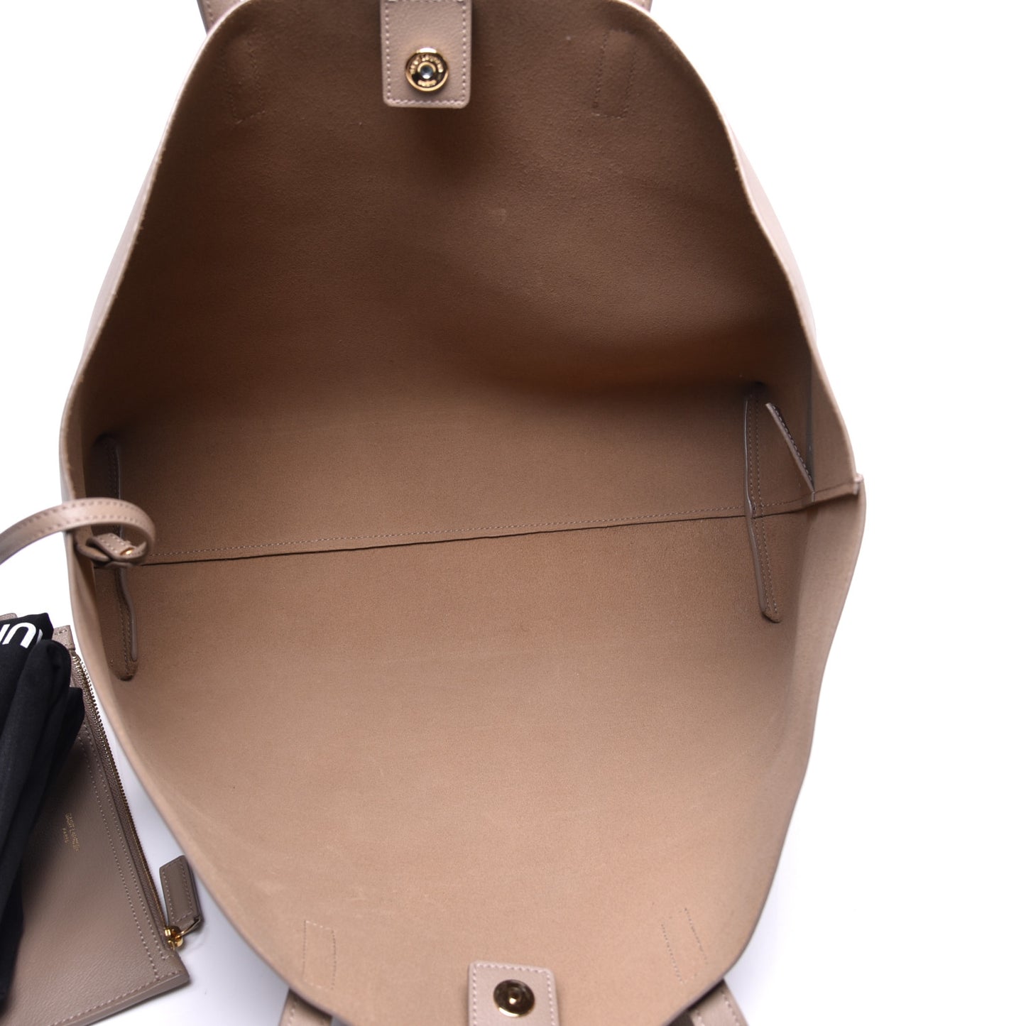 Calfskin Large Shopping Tote Taupe