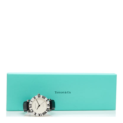 Tiffany Sterling Silver Calfskin 39mm Atlas Automatic Watch 5 of 5