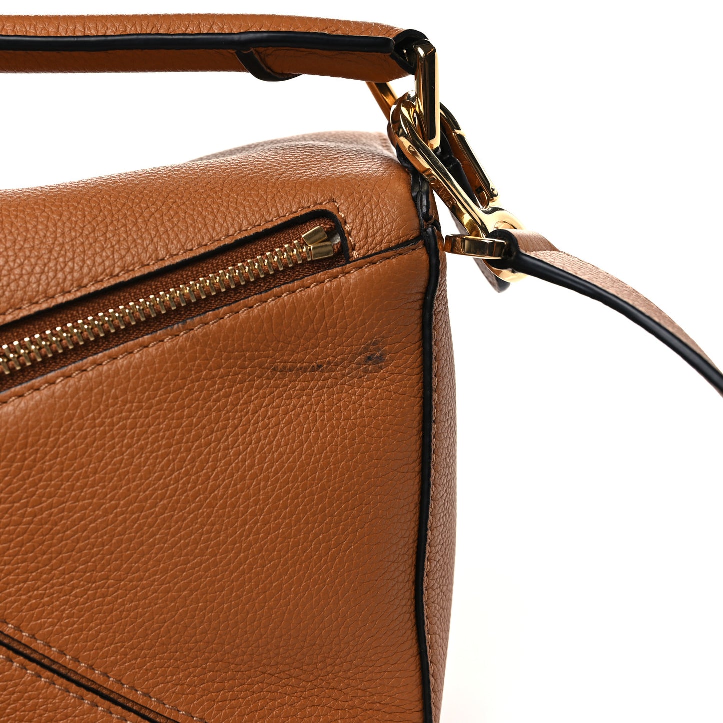 Soft Grained Calfskin Small Puzzle Bag Light Caramel