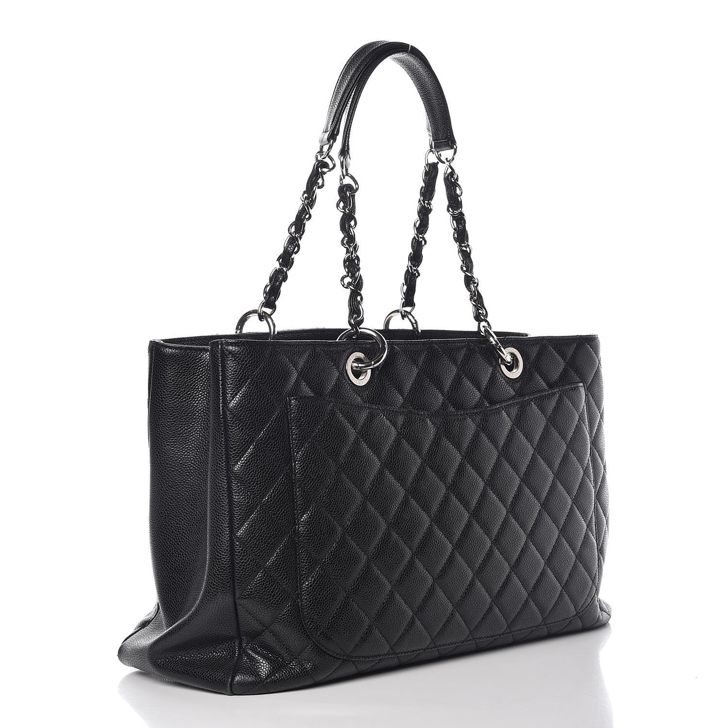 Caviar Quilted XL Grand Shopping Tote GST Black