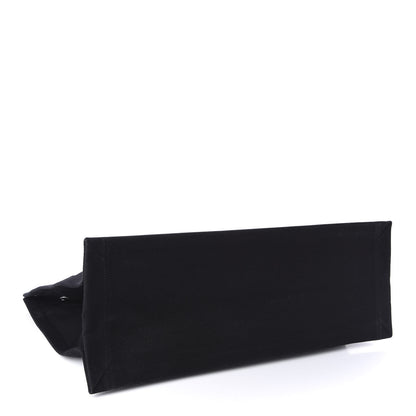 Saint Laurent Linen Calfskin Rive Gauche Tote Black 4 of 10