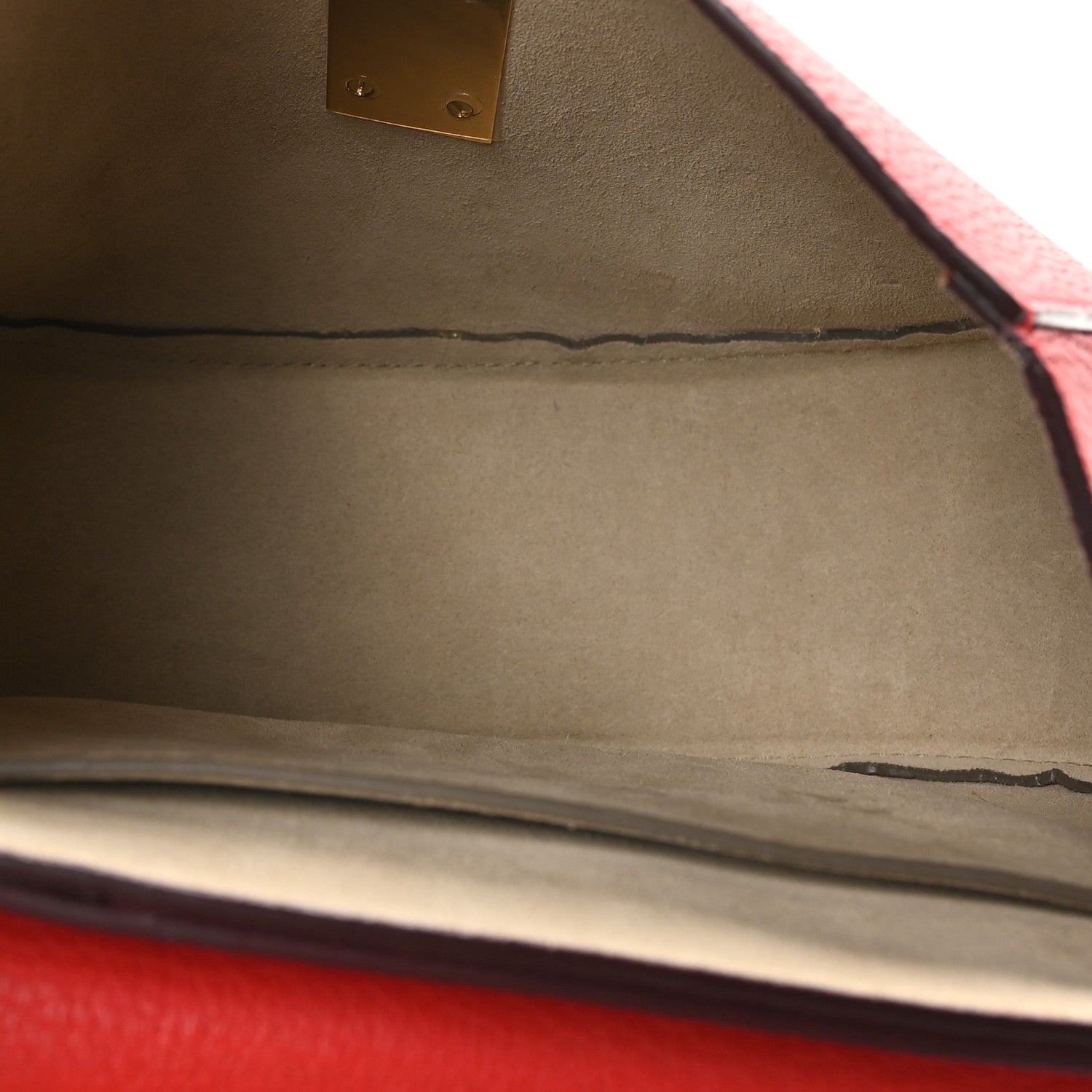 Chloe Grained Lambskin Drew Shoulder Bag Plaid Red 5 of 10