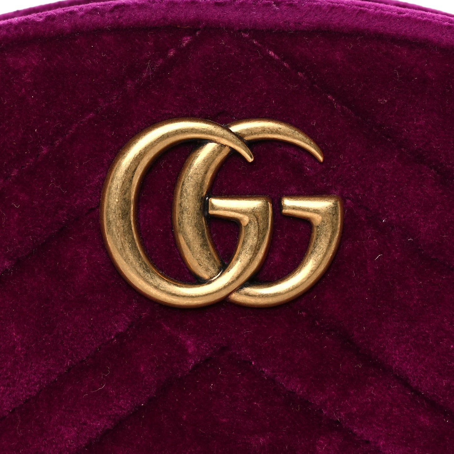 Velvet Matelasse GG Marmont Belt Bag 75 30 Fuchsia Violet Cyclamen
