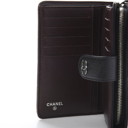 Chanel Caviar Quilted Zipped Pocket Wallet Black 6 of 12