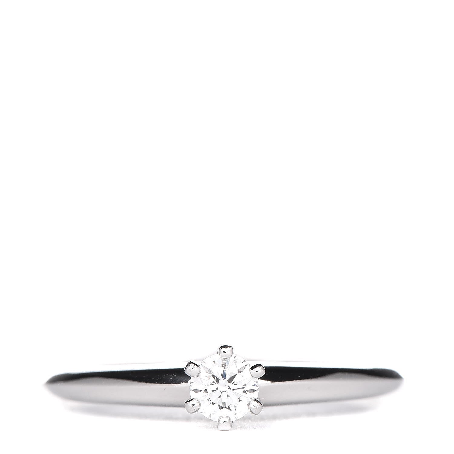 Tiffany Platinum Diamond .20ct Solitaire Engagement Ring 52 6 1 of 6