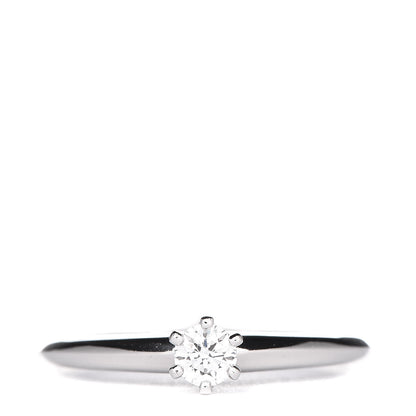 Tiffany Platinum Diamond .20ct Solitaire Engagement Ring 52 6 1 of 6