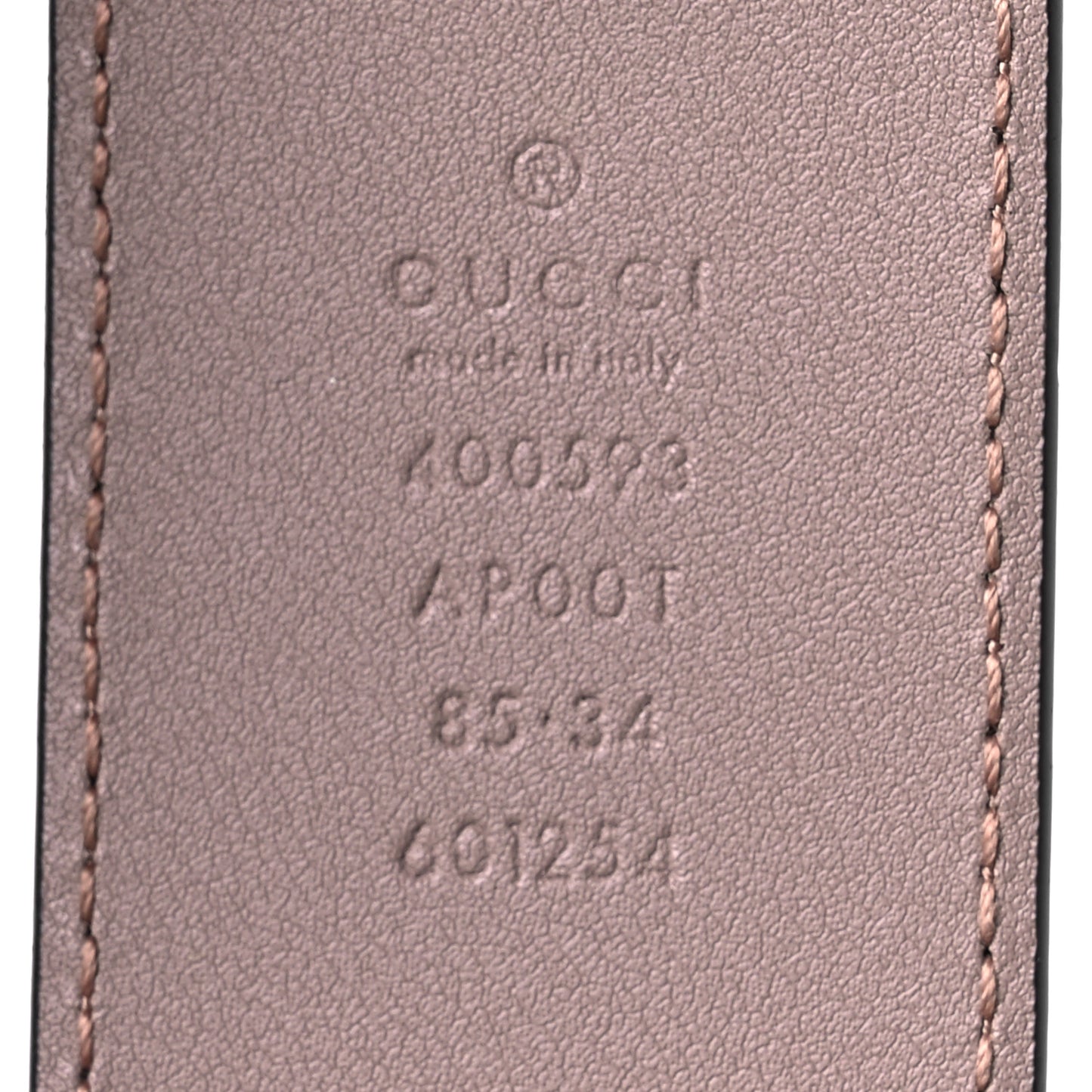 Calfskin Double G 40mm Belt 85 34 Porcelain Rose