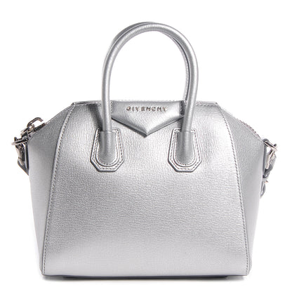 Givenchy Sugar Goatskin Mini Antigona Silver 1 of 14