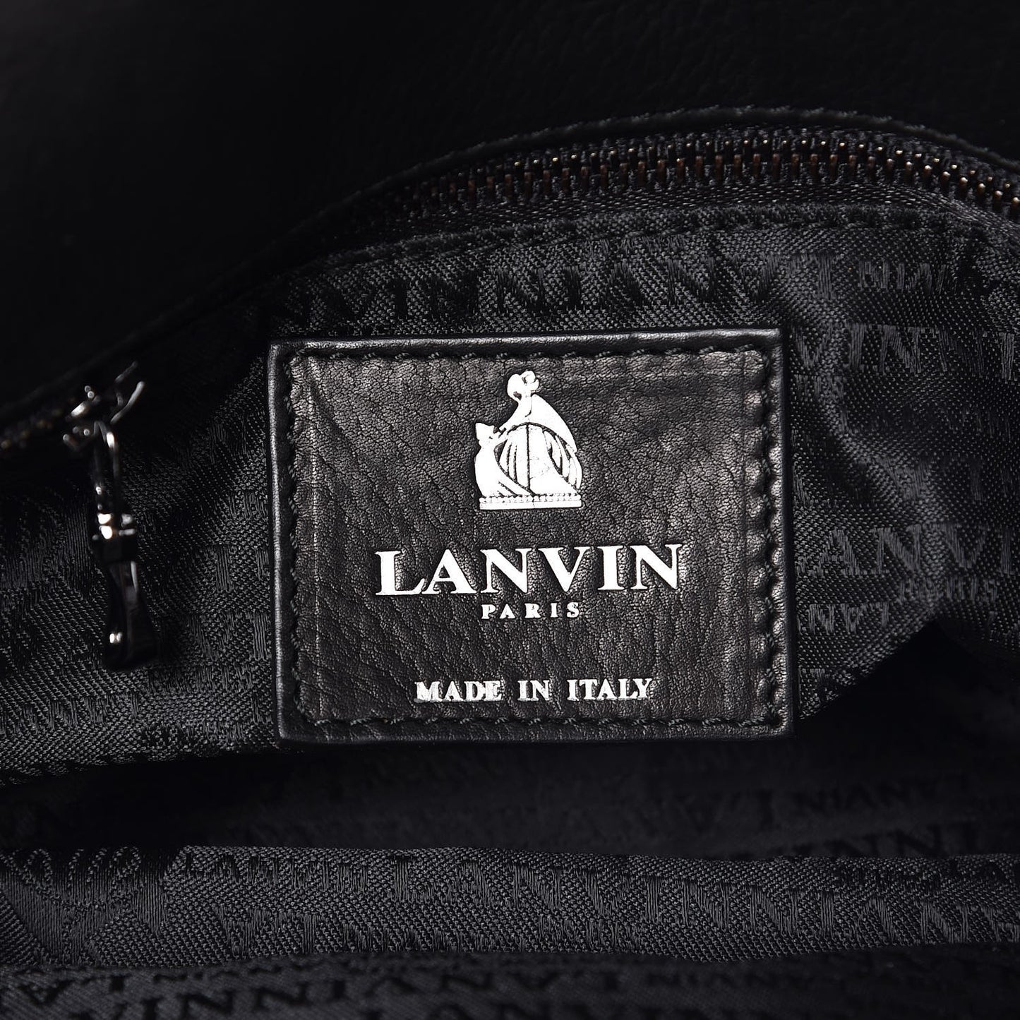 Calfskin Large Happy Cross Body Black