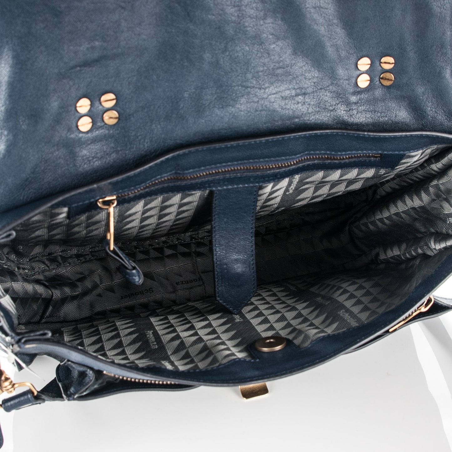 Lambskin Medium PS1 Satchel Marine