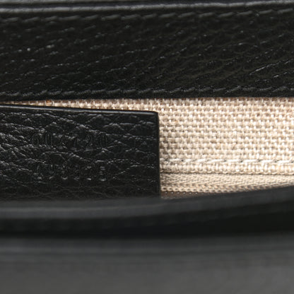 Gucci Dollar Calfskin Interlocking G Crossbody Bag Black 7 of 11