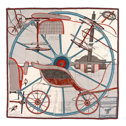 Hermes Silk Printed Petit Duc Scarf 90 1 of 3