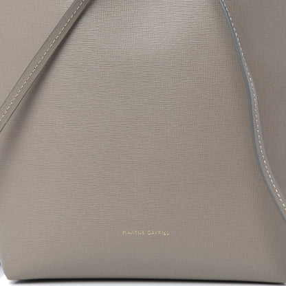 Mansur Gavriel Saffiano Mini Bucket Bag Elefante 9 of 9