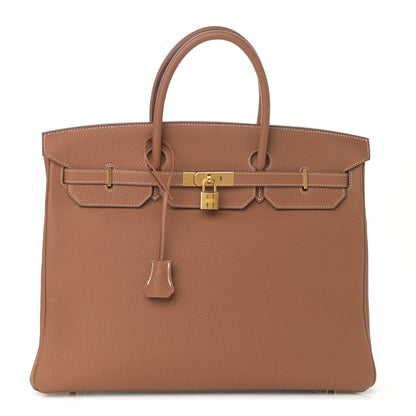 Hermes Togo Birkin 40 Gold 1 of 16