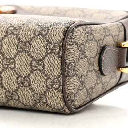 Gucci GG Supreme Monogram Web Small Ophidia Shoulder Bag Brown 10 of 10