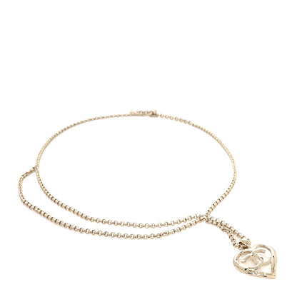 Chanel Metal Chain CC Heart Coco In Love Belt 90 Gold 1 of 4