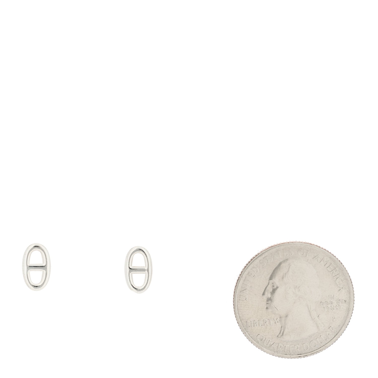 Hermes Sterling Silver TPM Farandole Earrings 2 of 5