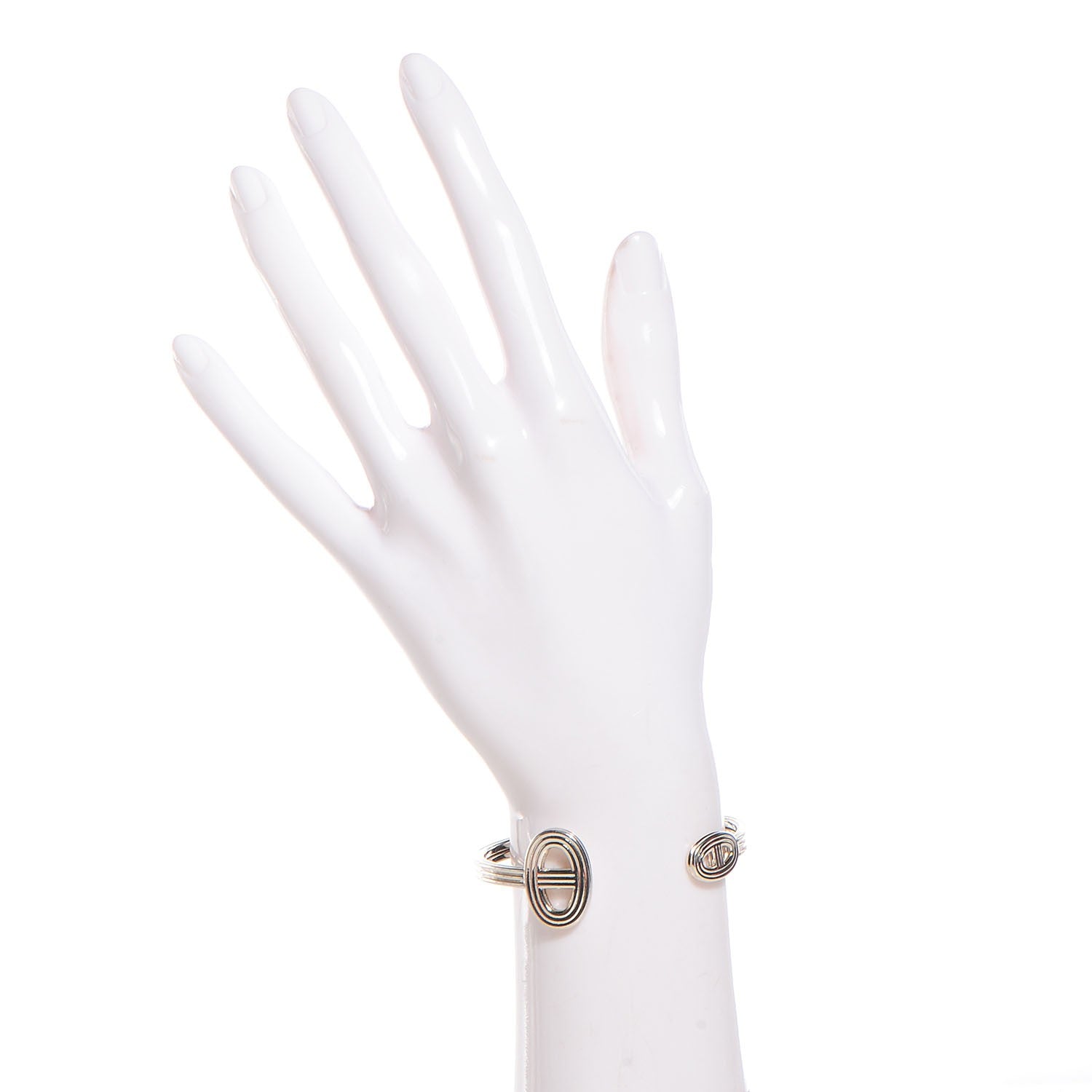 Hermes Sterling Silver Chaine d'Ancre 24 Cuff SH 2 of 4