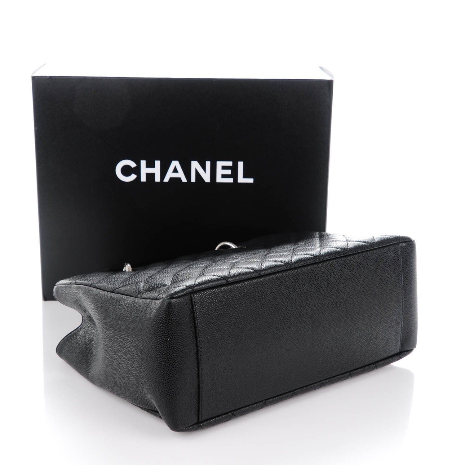 Chanel Caviar Quilted Grand Shopping Tote GST Black 4 of 7