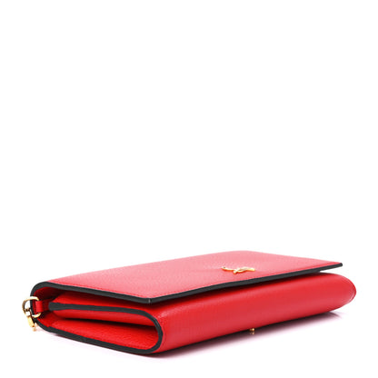Christian Louboutin Calfskin Boudoir Wallet on Chain Red 4 of 12