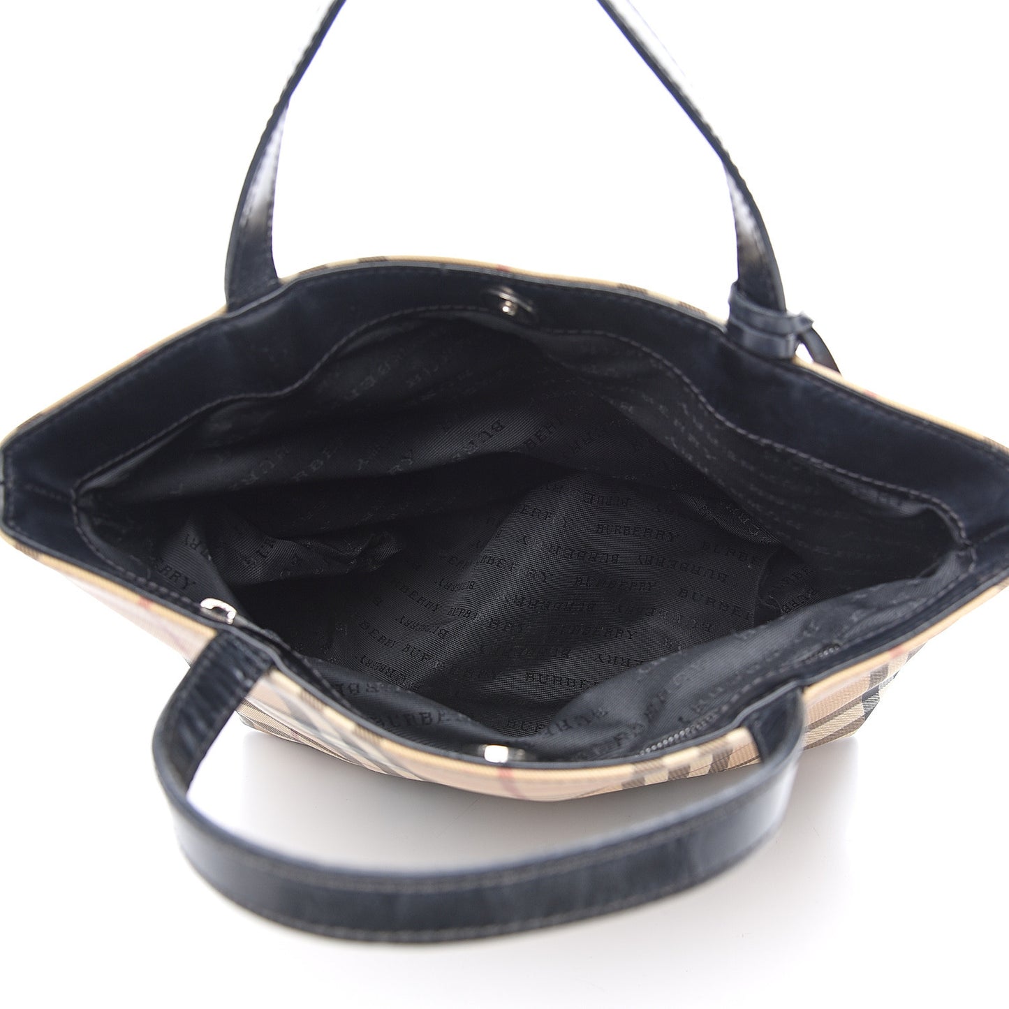 House Check Medium Tote Black