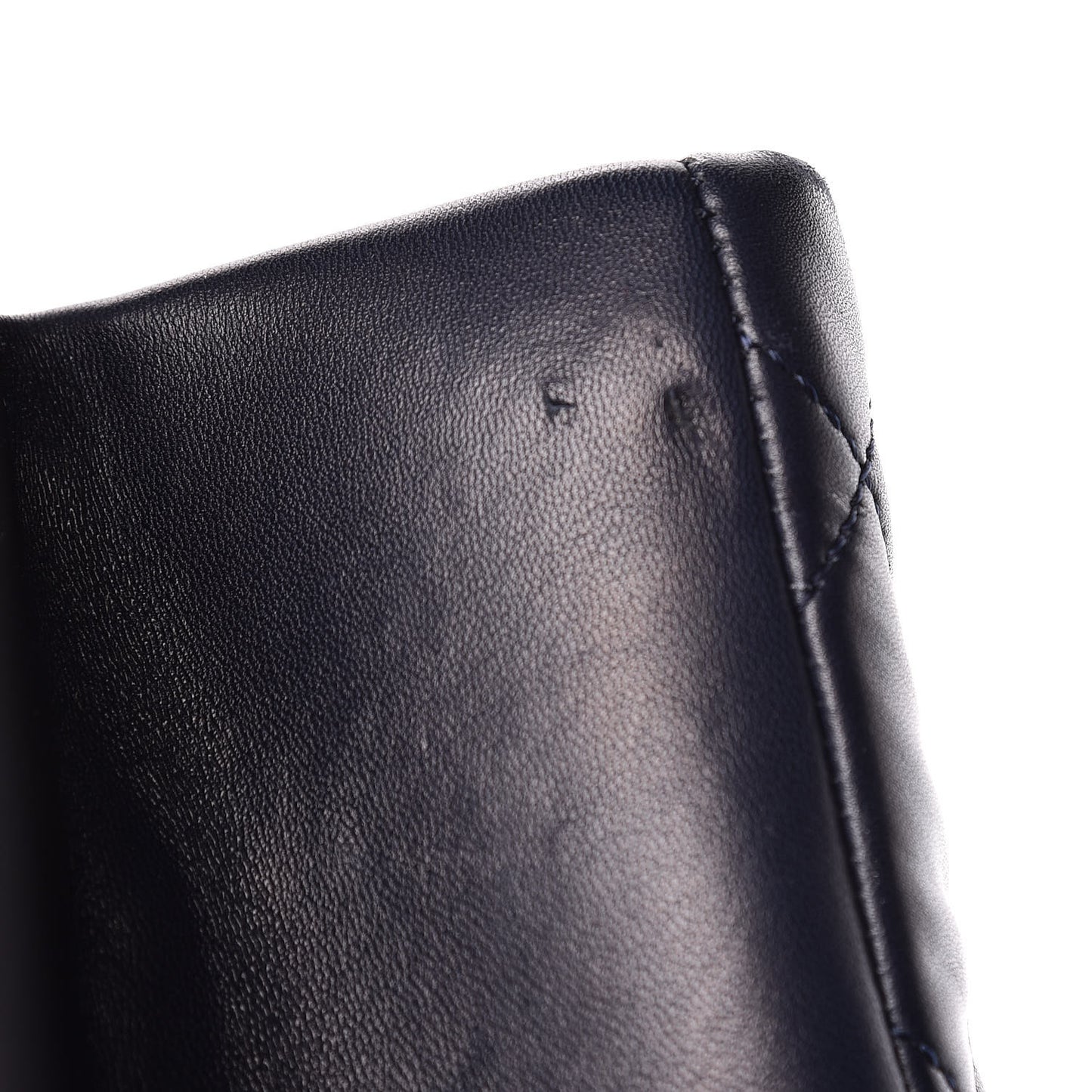 Lambskin Quilted Trendy CC Tote Navy