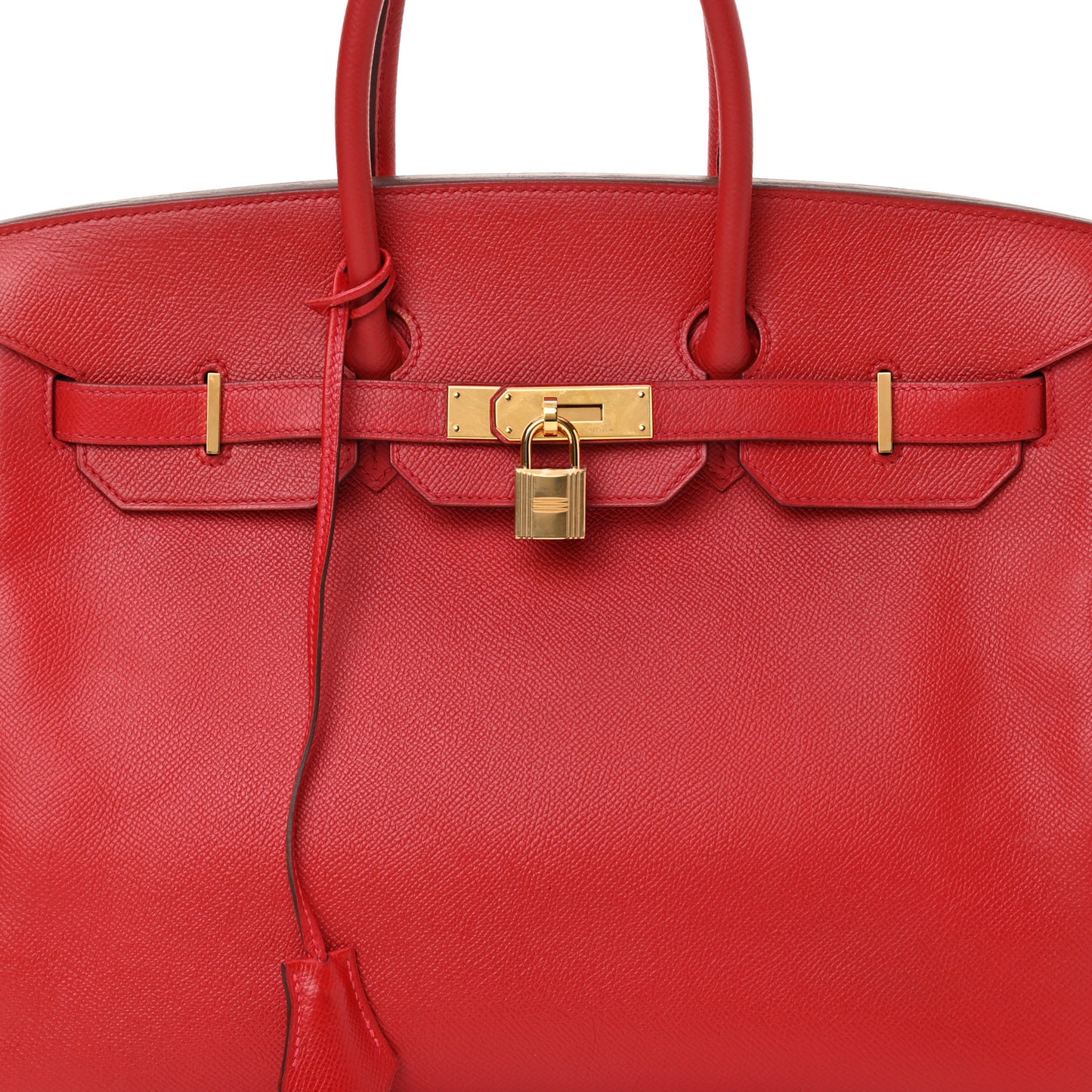 Epsom Birkin 35 Rouge Casaque
