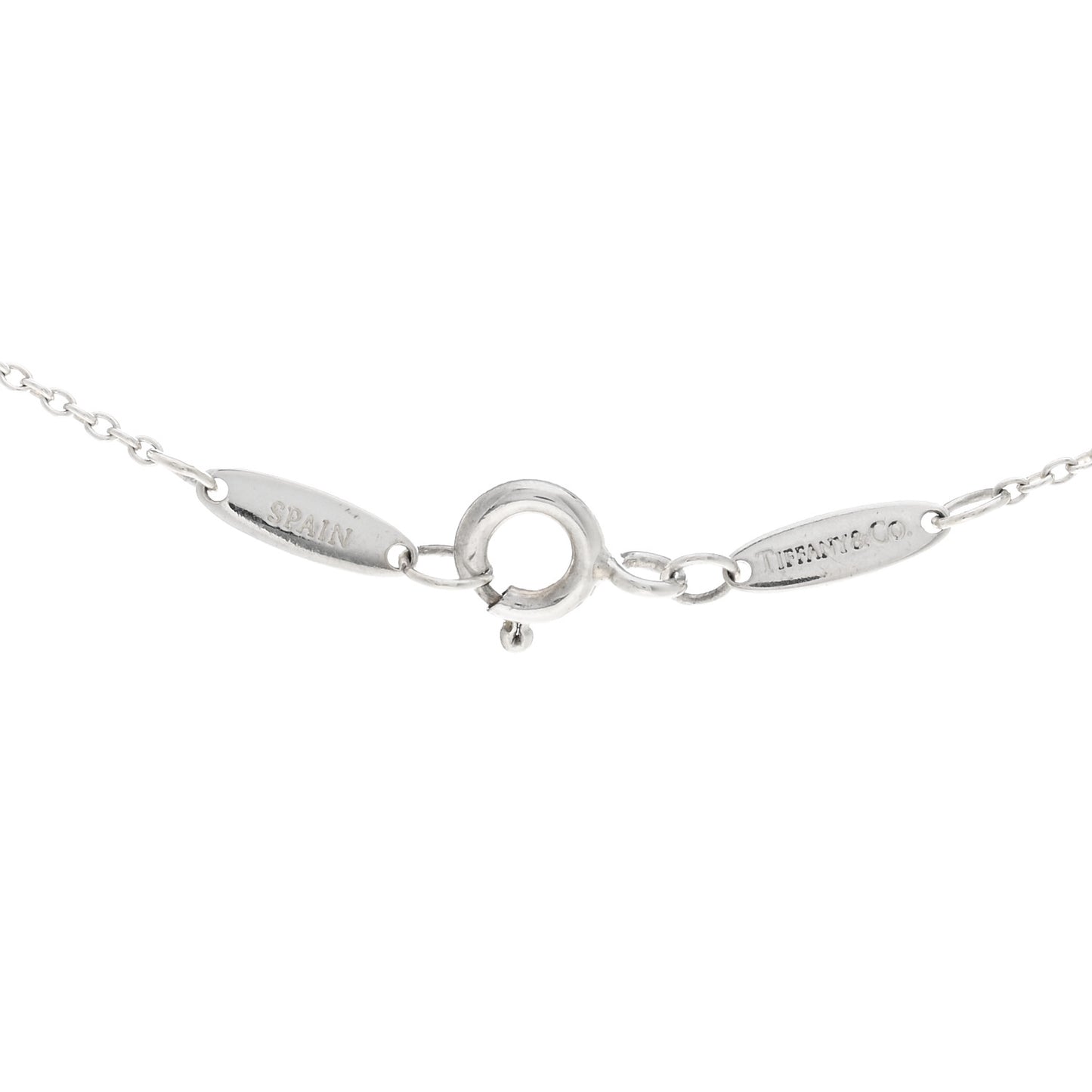 Sterling Silver Aquamarine Elsa Peretti Color By The Yard 5 Station Necklace
