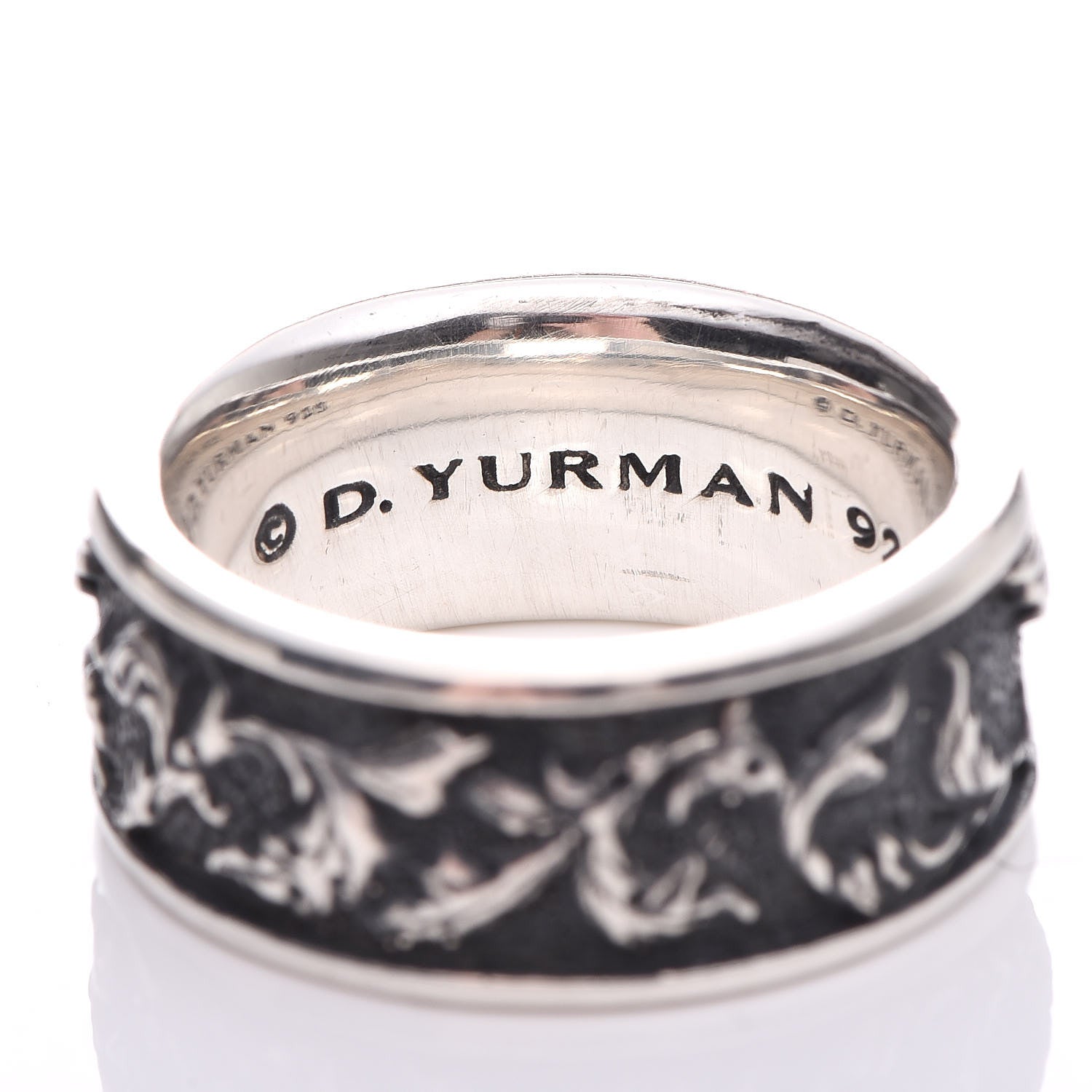 David Yurman Sterling Silver Petrvs Griffin Ring 55 7.5 5 of 7