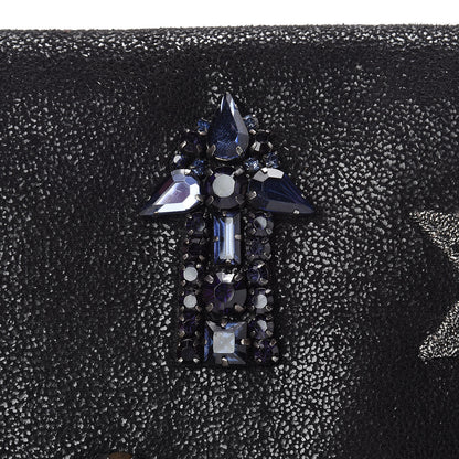 Stella McCartney Shaggy Deer Crystal Falabella Clutch Black 16 of 16
