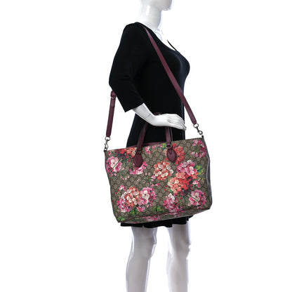 Gucci Soft GG Supreme Monogram Blooms Medium Crossbody Tote Beige Multicolor Dry Rose 2 of 13