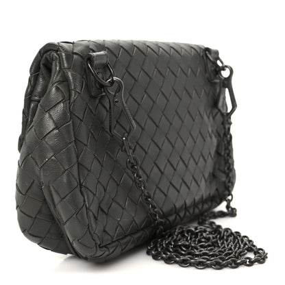 Bottega Veneta Nappa Intrecciato Small Chain Crossbody Light Grey 3 of 12