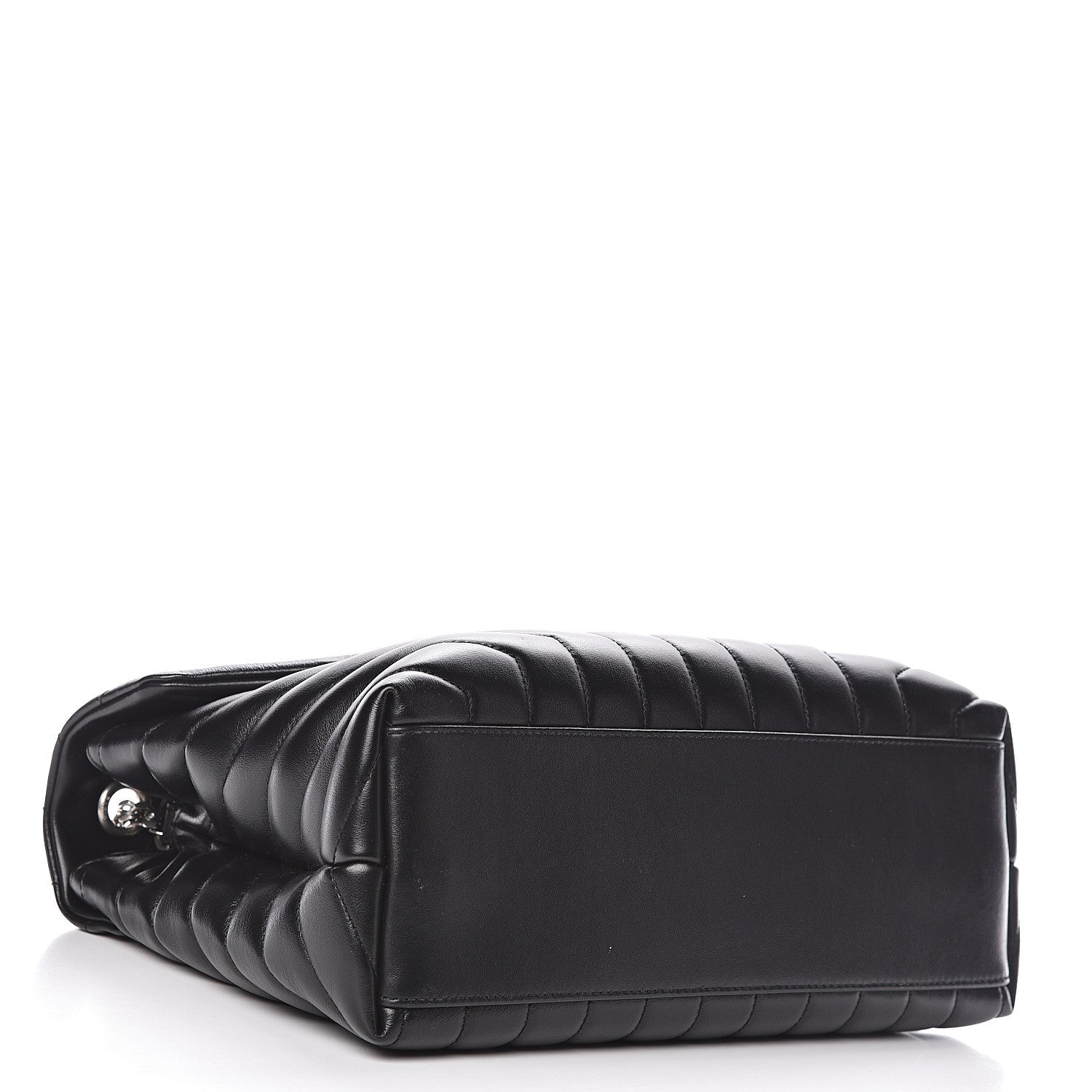 Saint Laurent Calfskin Y Quilted Monogram Medium Loulou Chain Satchel Black 4 of 10