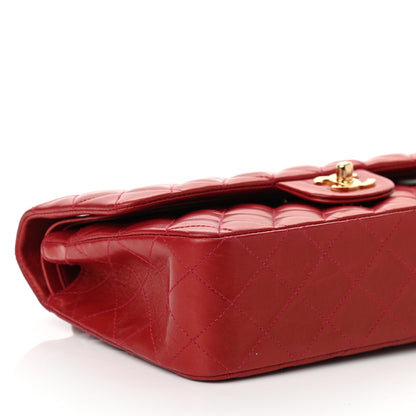 Chanel Lambskin Quilted Medium Double Flap Dark Bordeaux 9 of 11