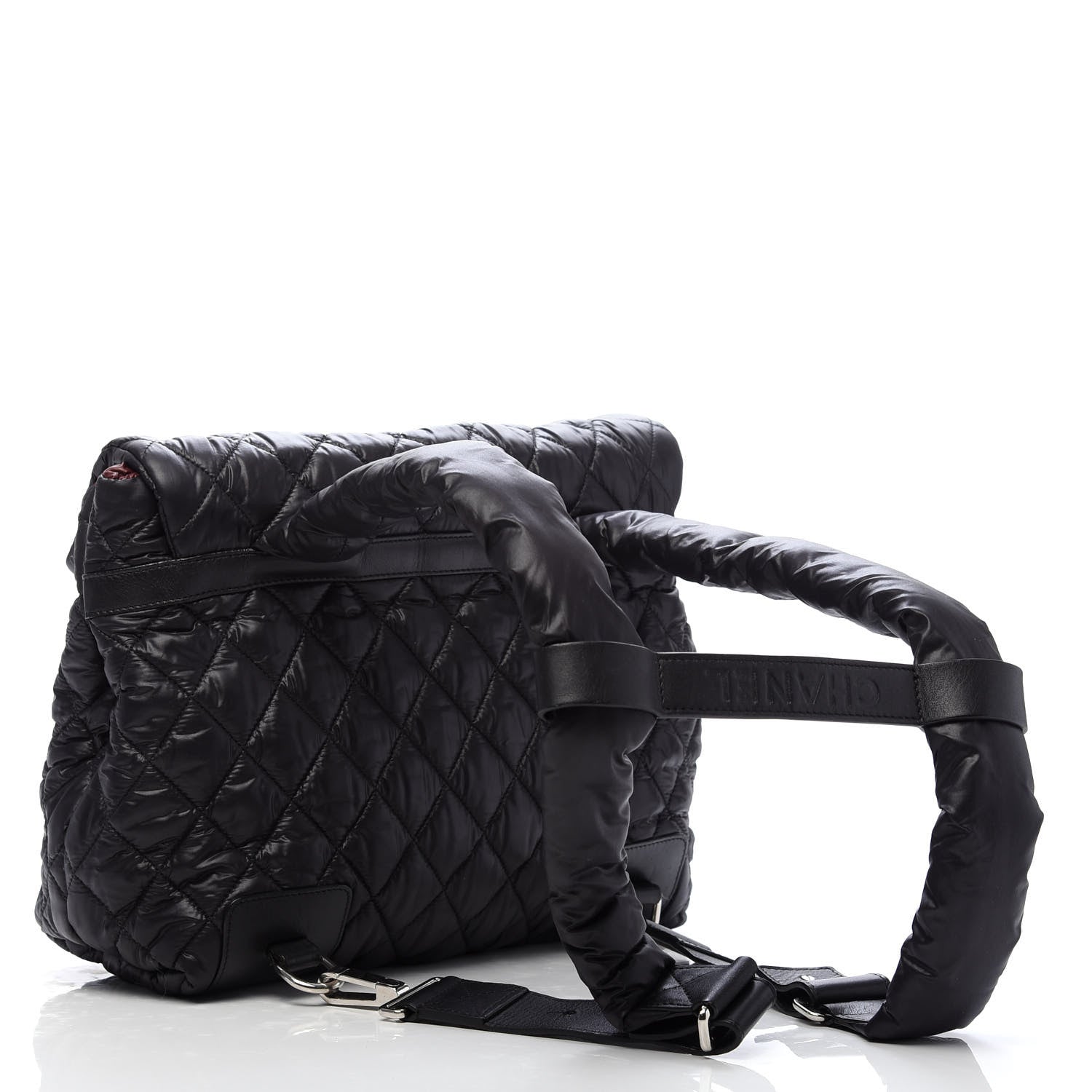 Chanel Lambskin Quilted Coco Cocoon Backpack Black 2 of 9