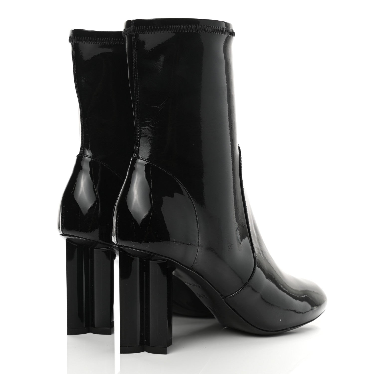 Louis Vuitton Patent Uniformes Silhouette Ankle Boots 36.5 Black 4 of 8