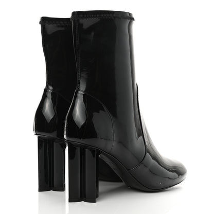 Louis Vuitton Patent Uniformes Silhouette Ankle Boots 36.5 Black 4 of 8