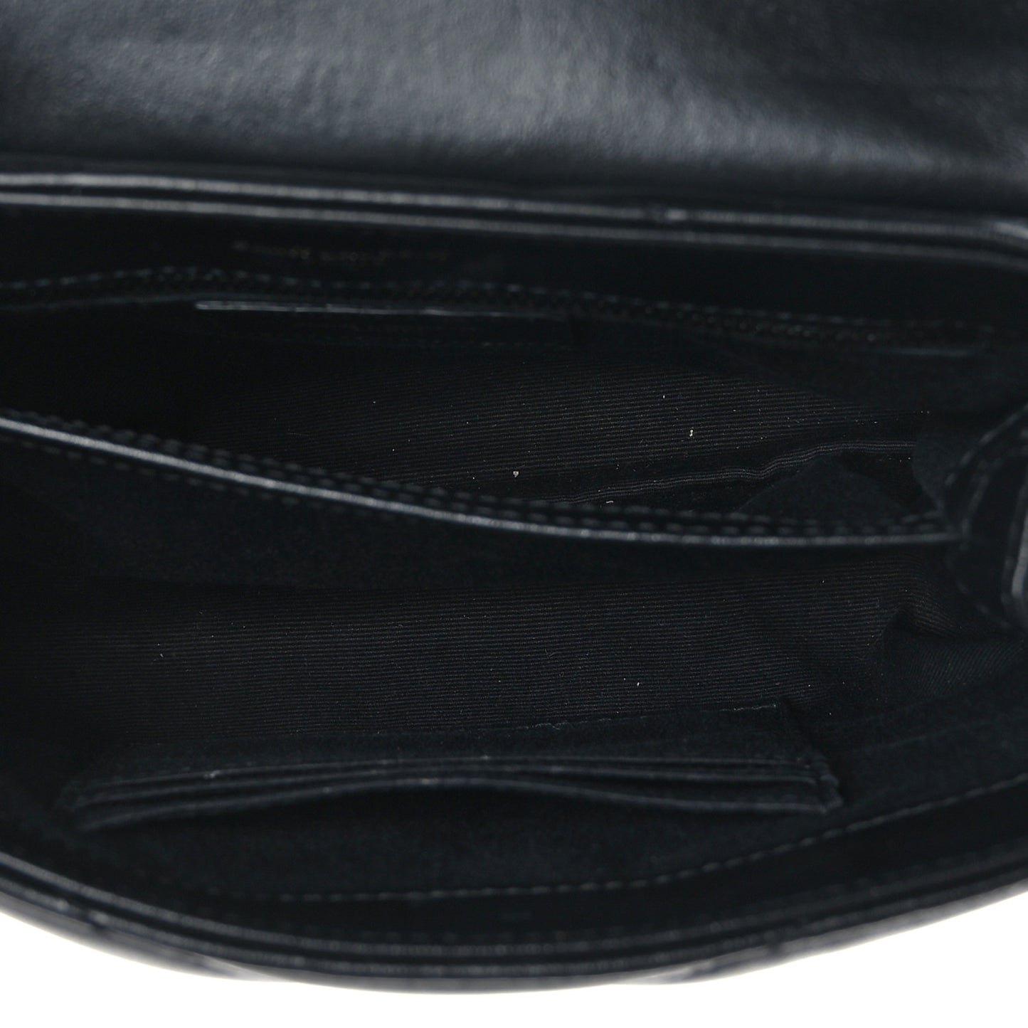 Calfskin Y Quilted Monogram Toy Loulou Crossbody Bag Black
