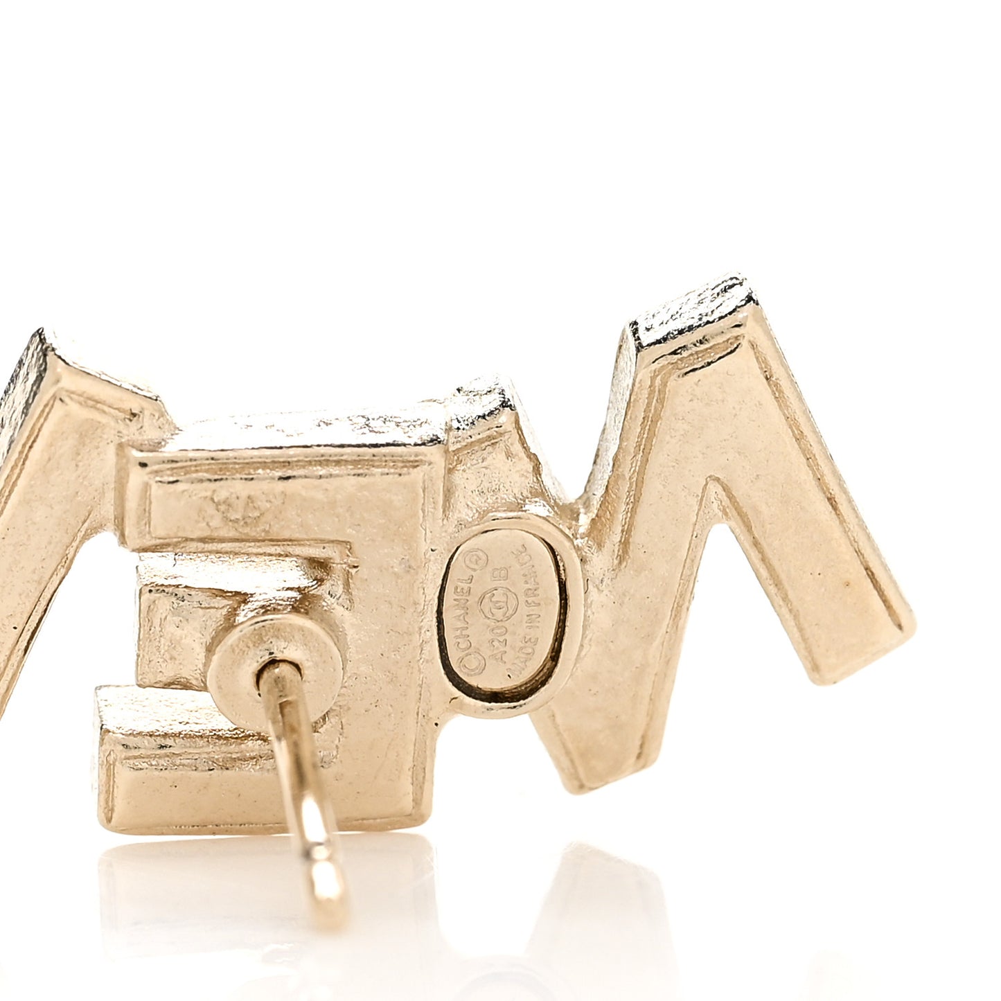 Crystal Pearl Signature Stud Earrings Gold