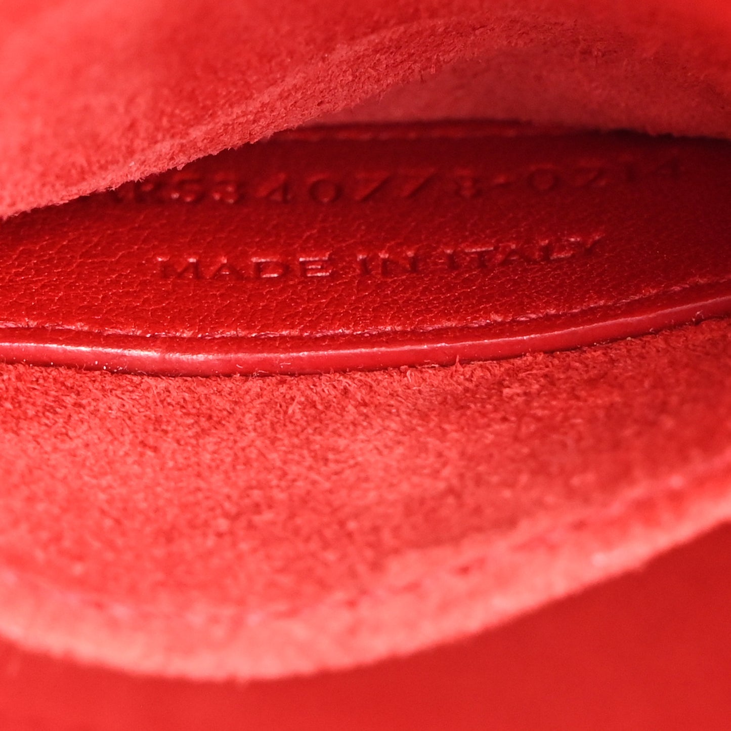 Calfskin Nano Sac De Jour Lipstick Red